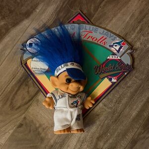 Toronto Blue Jays Troll Doll with Blue Hair
